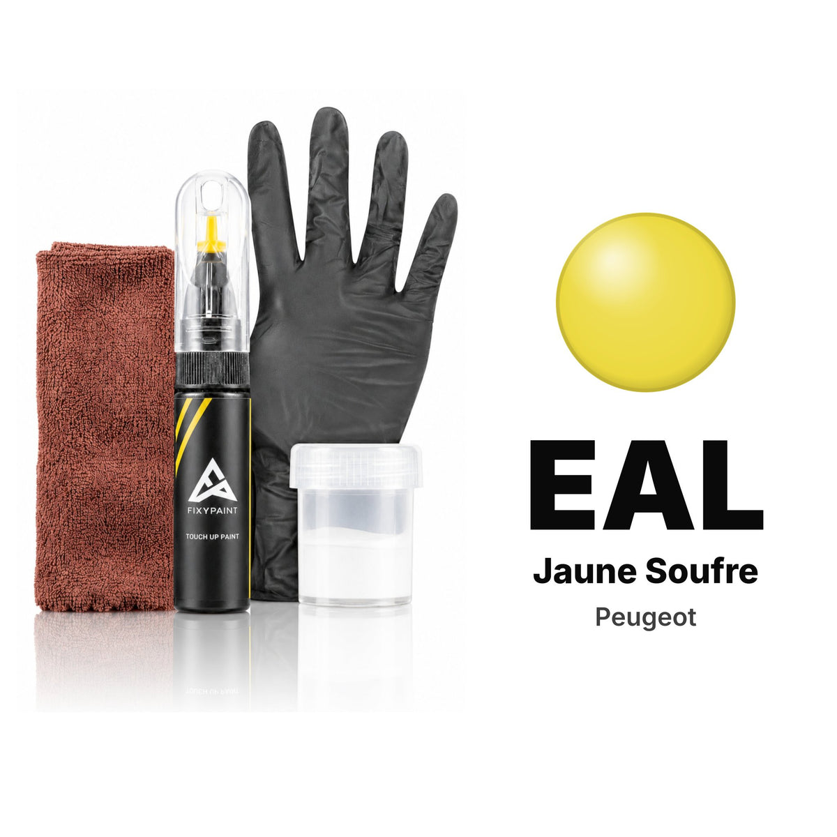 Touch-up paint for Peugeot EAL Jaune Soufre, Complete kit