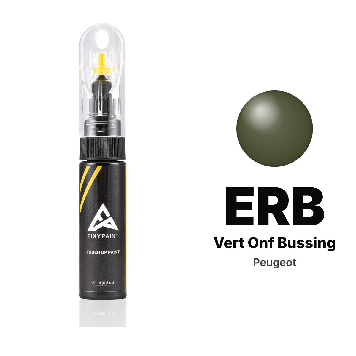 Touch-up paint for Peugeot ERB Vert Onf Bussing, Basic kit