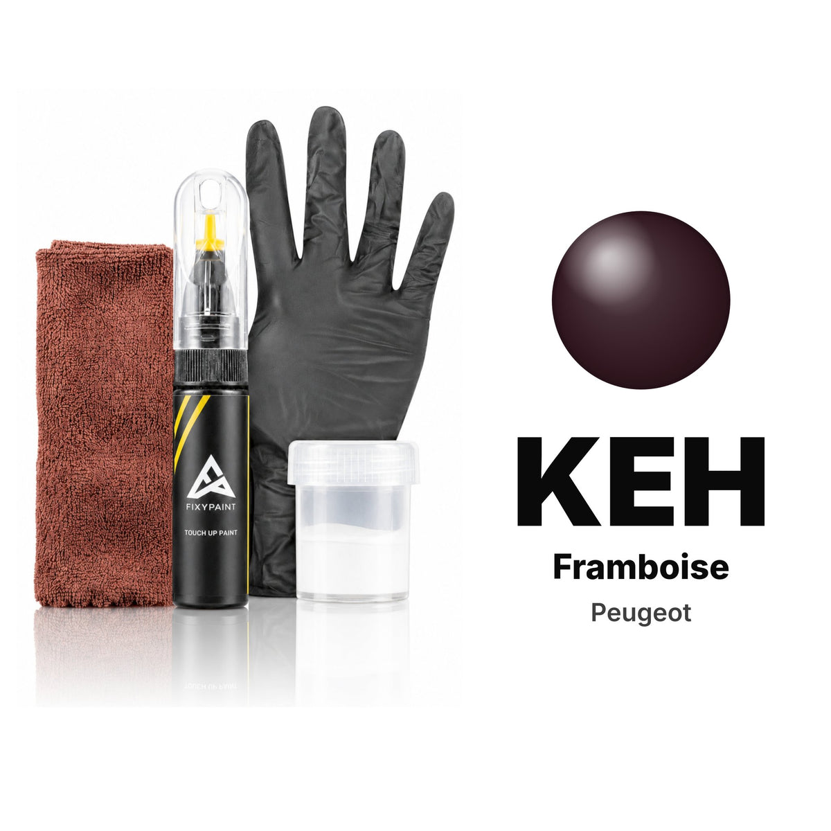 Touch-up paint for Peugeot KEH Framboise, Complete kit