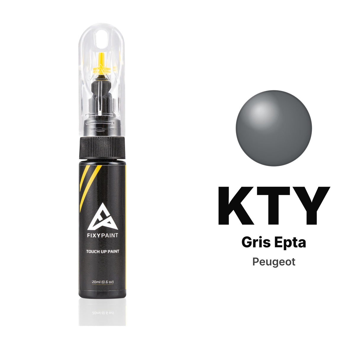 Lackstift für Peugeot – KTY Gris Epta (alle Modelle, 2018–2019), Set Basis