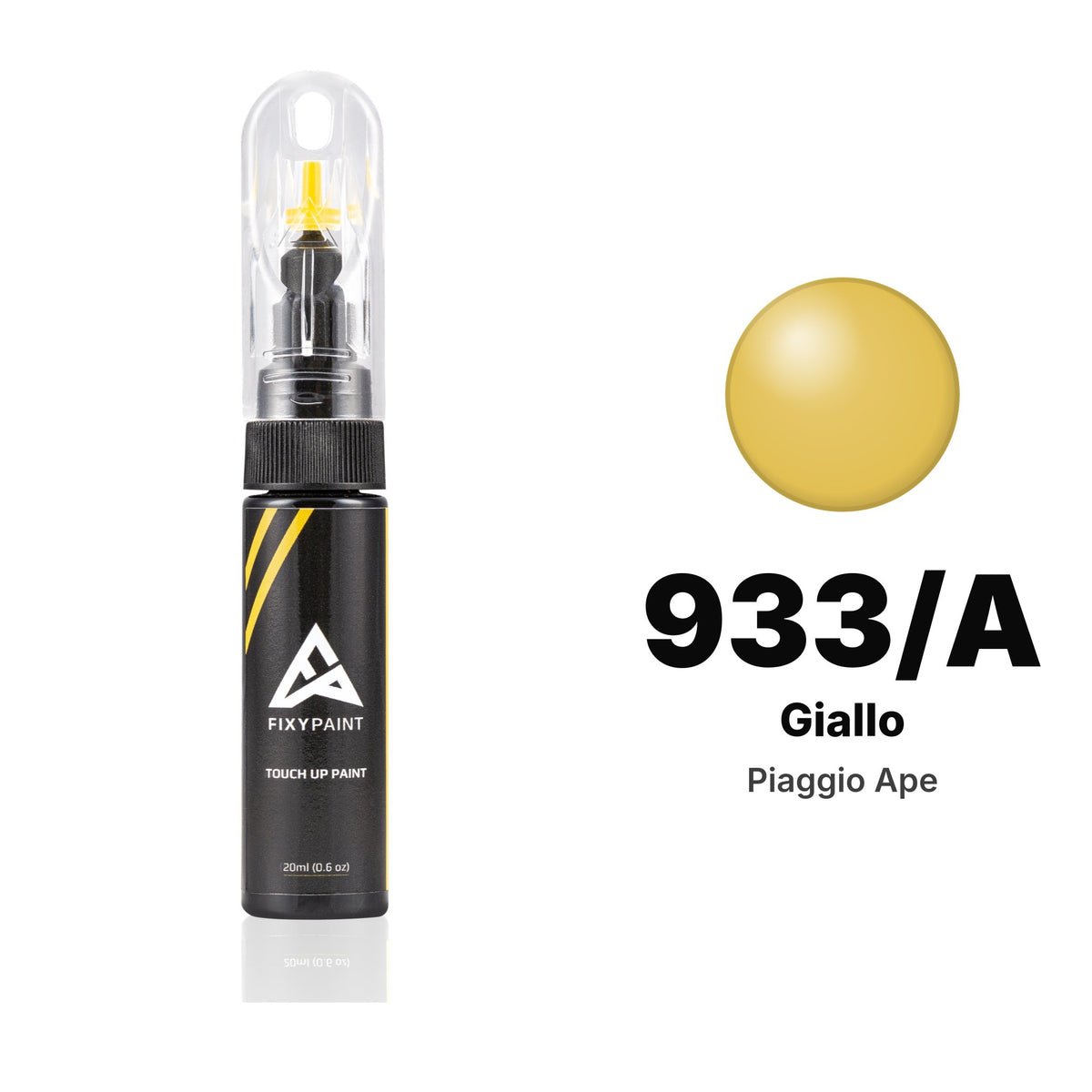Vernice ritocco per Piaggio Ape – 933/A Giallo (2007), kit Base