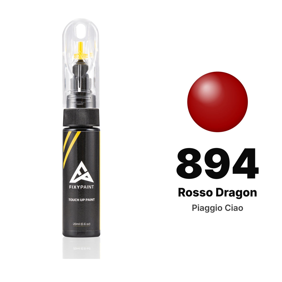 Piaggio Ciao 894 Rosso Dragon touch-up paint, Basic kit