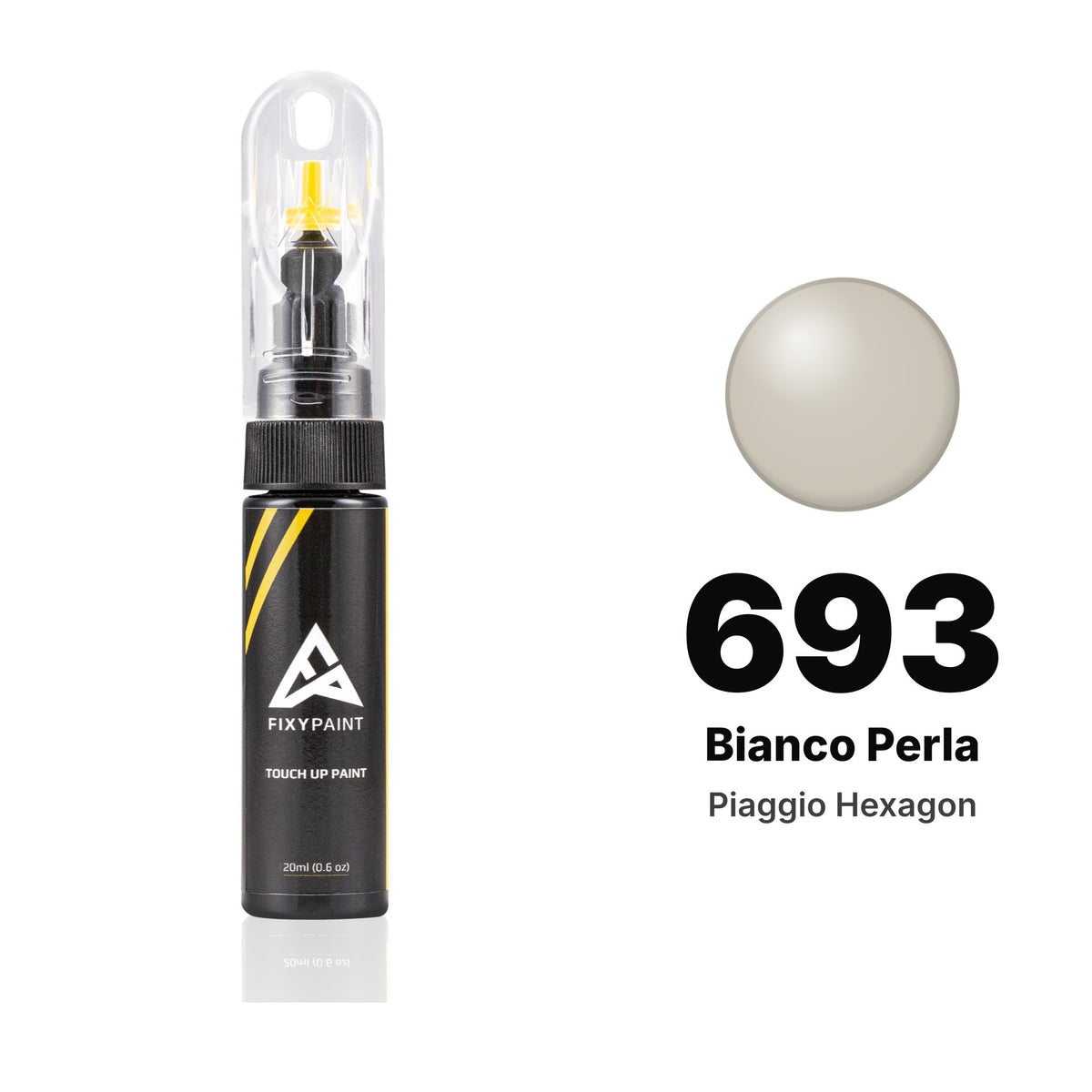 Piaggio Hexagon 693 Bianco Perla touch-up paint, Basic kit