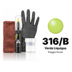 Touch-up paint for Piaggio Porter 316/B Verde Liquigas, Complete kit