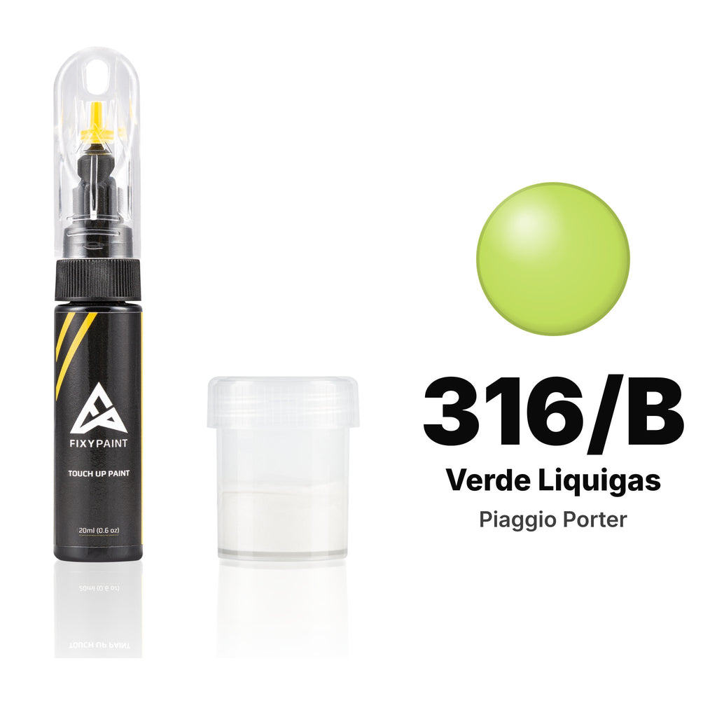 Touch-up paint for Piaggio Porter 316/B Verde Liquigas, Standard kit