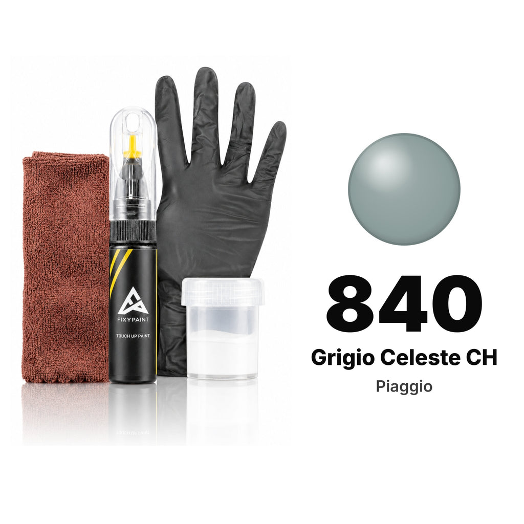 Touch-up paint for Piaggio 840 Grigio Celeste CH, Complete kit