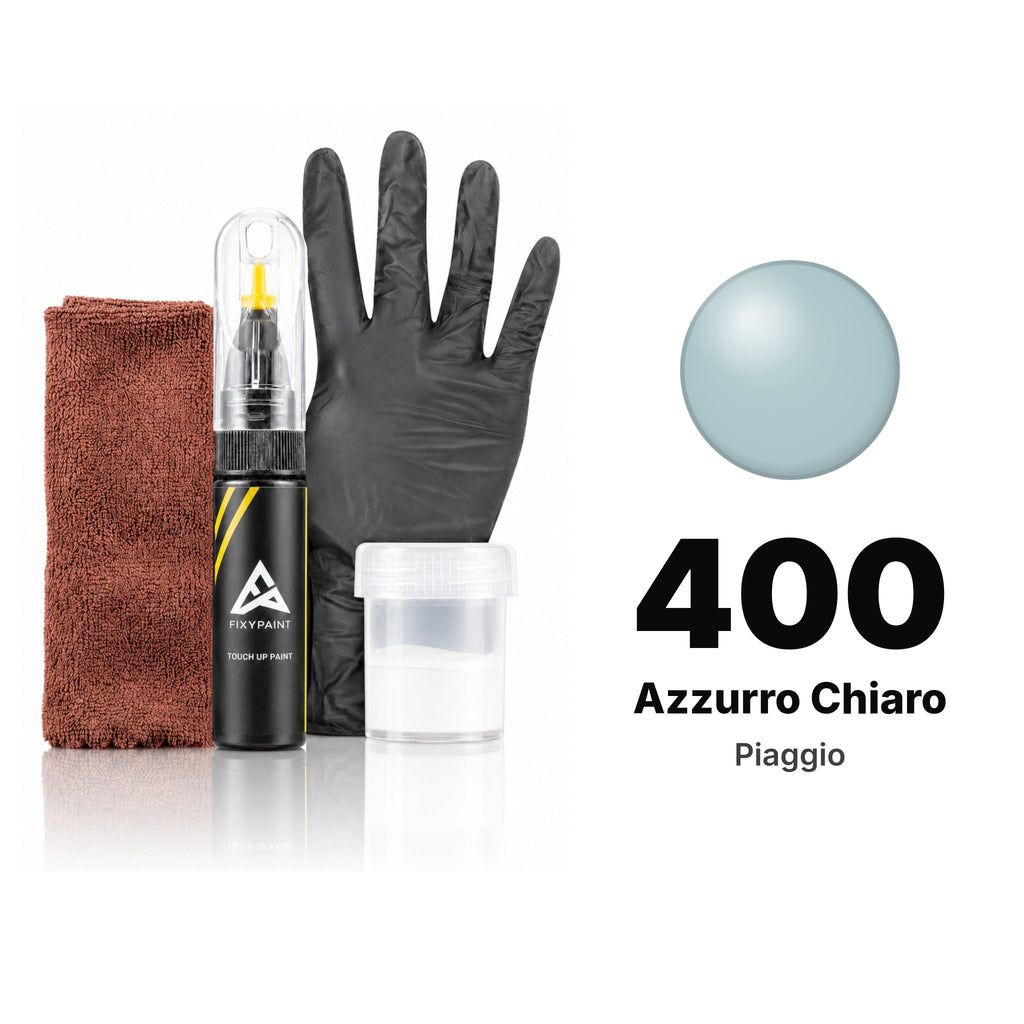 Touch-up paint for Piaggio 400 Azzurro Chiaro, Complete kit