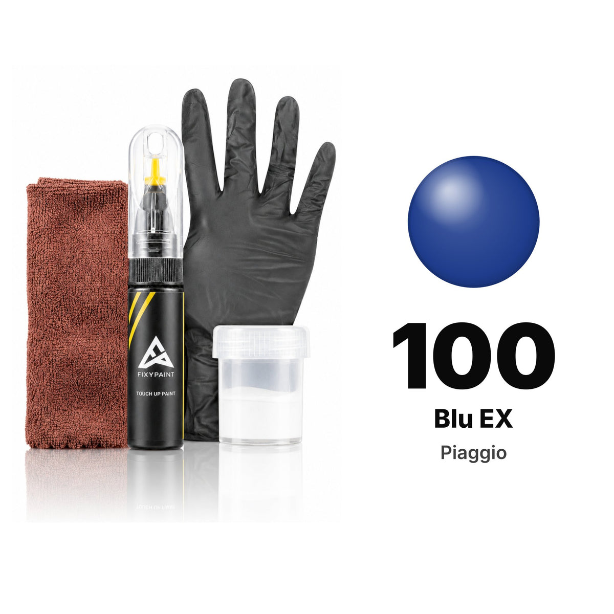 Touch-up paint for Piaggio 100 Blu EX, Complete kit