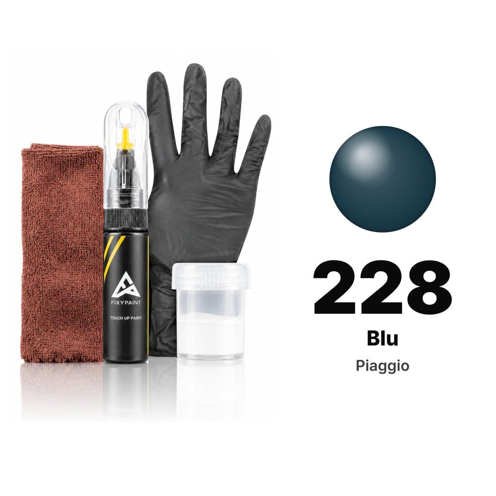Touch-up paint for Piaggio 228 Blu, Complete kit