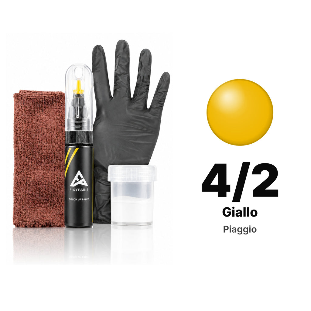 Touch-up paint for Piaggio 4/2 Giallo, Complete kit