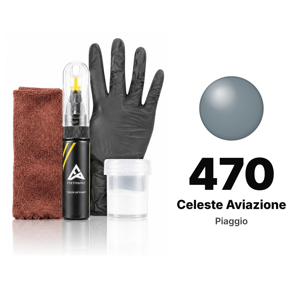 Touch-up paint for Piaggio 470 Celeste Aviazione, Complete kit