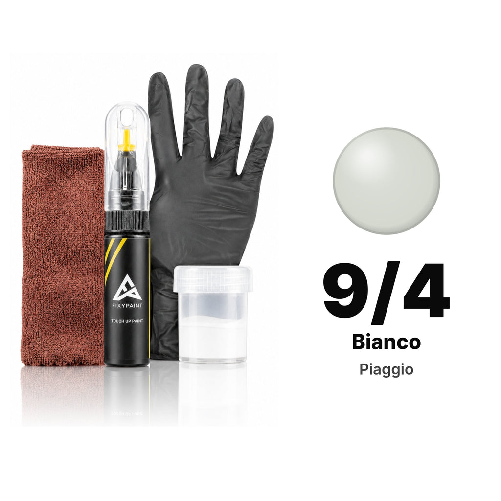 Touch-up paint for Piaggio 9/4 Bianco, Complete kit