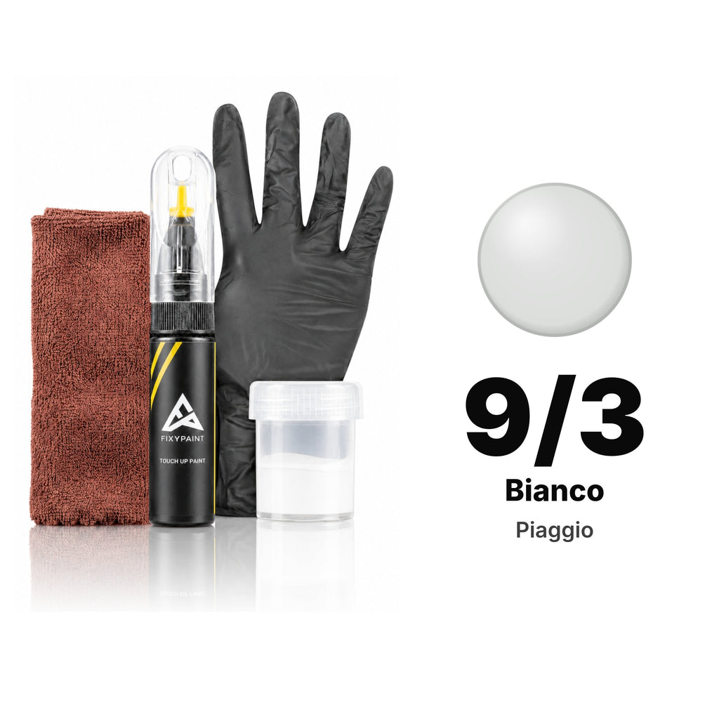 Touch-up paint for Piaggio 9/3 Bianco, Complete kit