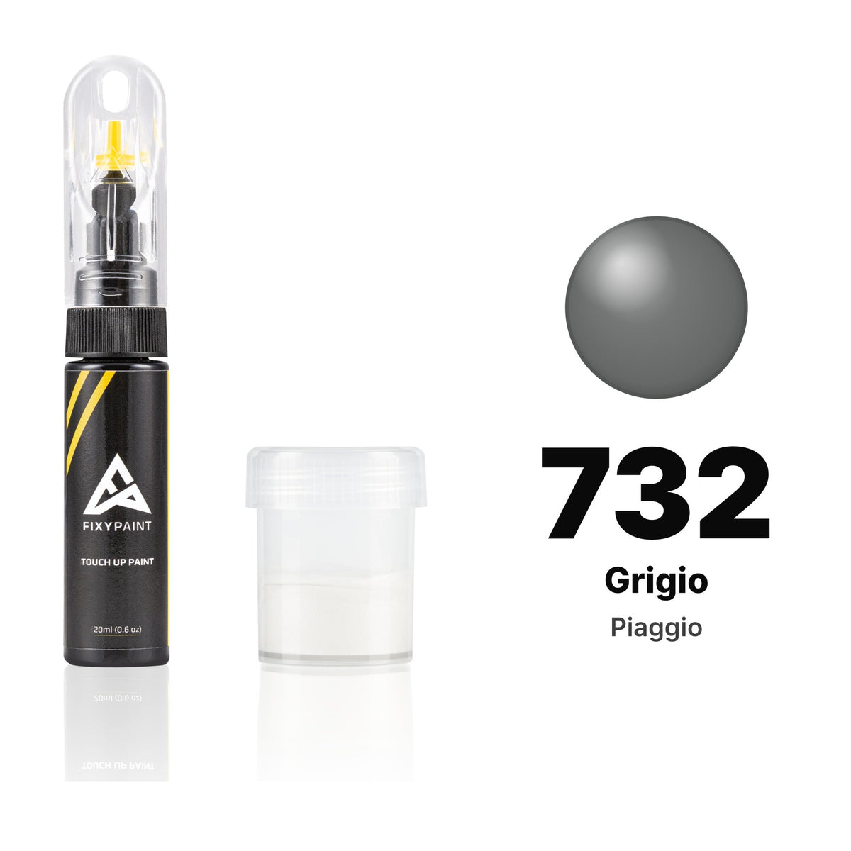 Lackstift für Piaggio – 732 Grigio (alle Modelle, ab 1990), Set Standard