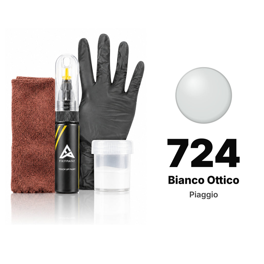 Touch-up paint for Piaggio 724 Bianco Ottico, Complete kit