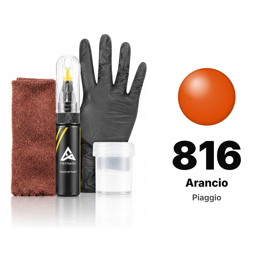 Lackstift für Piaggio – 816 Arancio (alle Modelle, ab 1995), Set Komplett