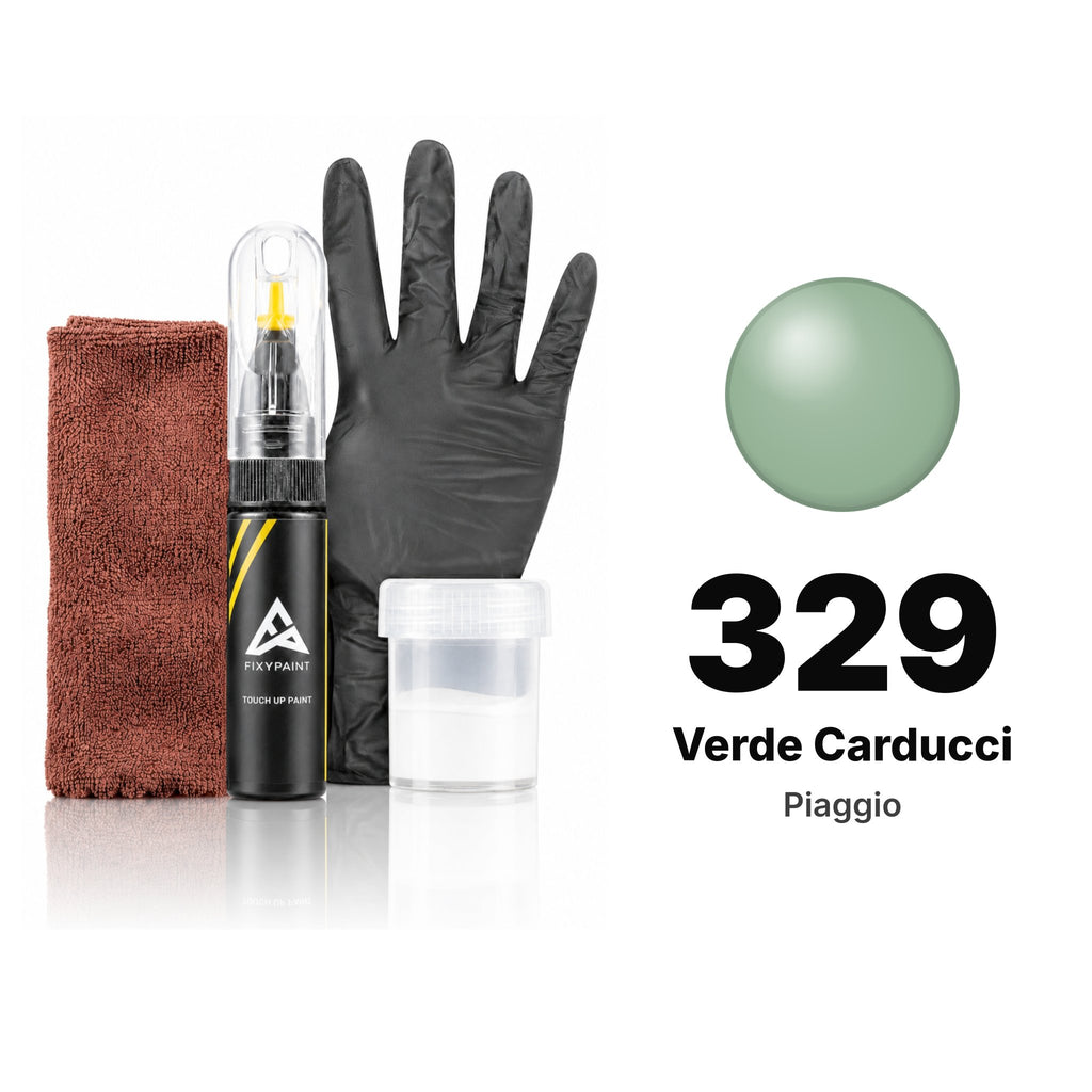 Touch-up paint for Piaggio 329 Verde Carducci, Complete kit