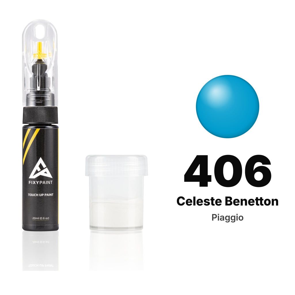 Touch-up paint for Piaggio 406 Celeste Benetton, Standard kit