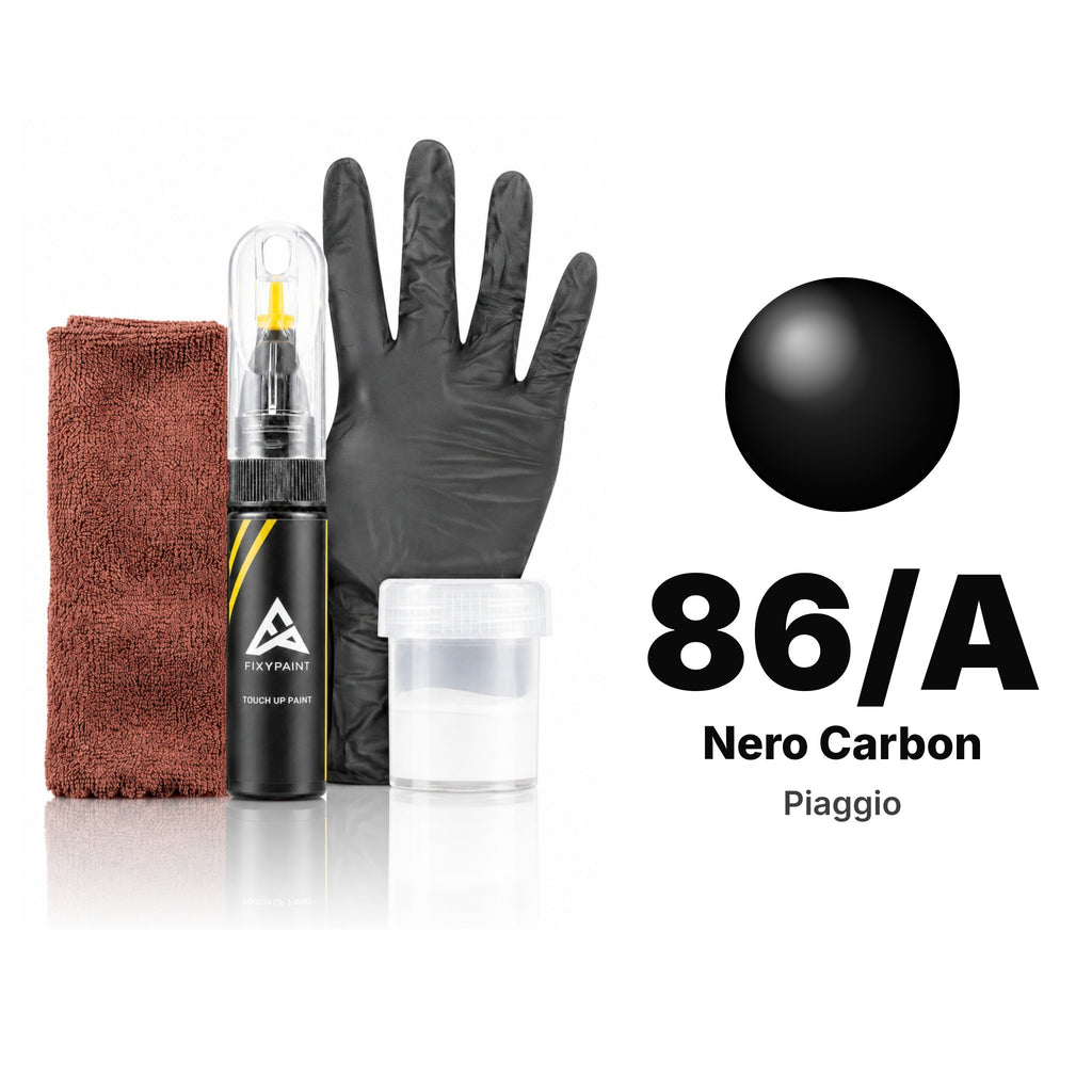 Touch-up paint for Piaggio 86/A Nero Carbon, Complete kit