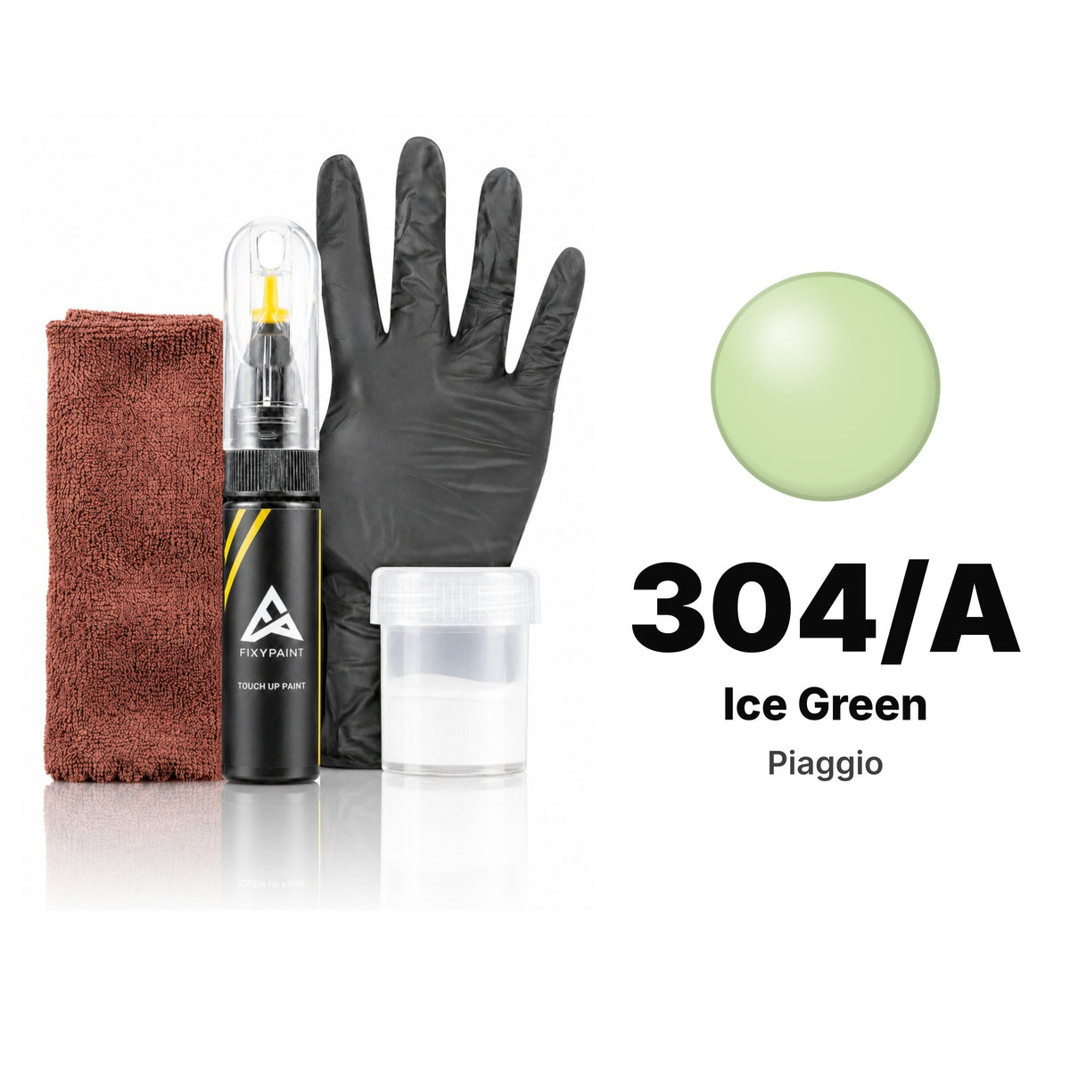 Vernice ritocco per Piaggio – 304/A Ice Green (tutti i modelli, dal 2008), kit Completo