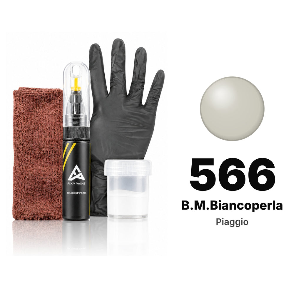 Touch-up paint for Piaggio 566 B.M.Biancoperla, Complete kit