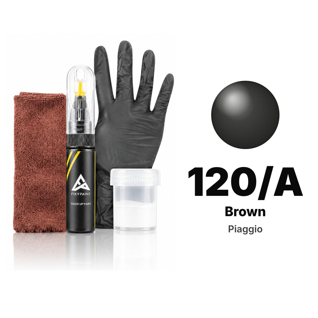 Touch-up paint for Piaggio 120/A Brown, Complete kit
