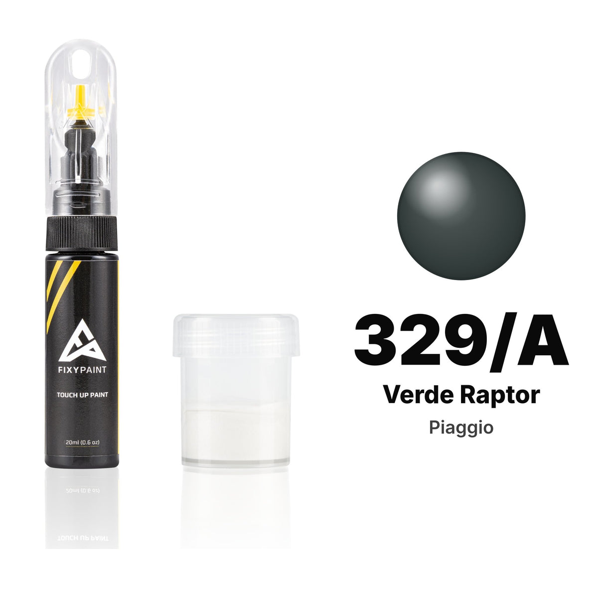 Pintura de retoque para Piaggio – 329/A Verde Raptor (todos los modelos, desde 2012), kit Estándar