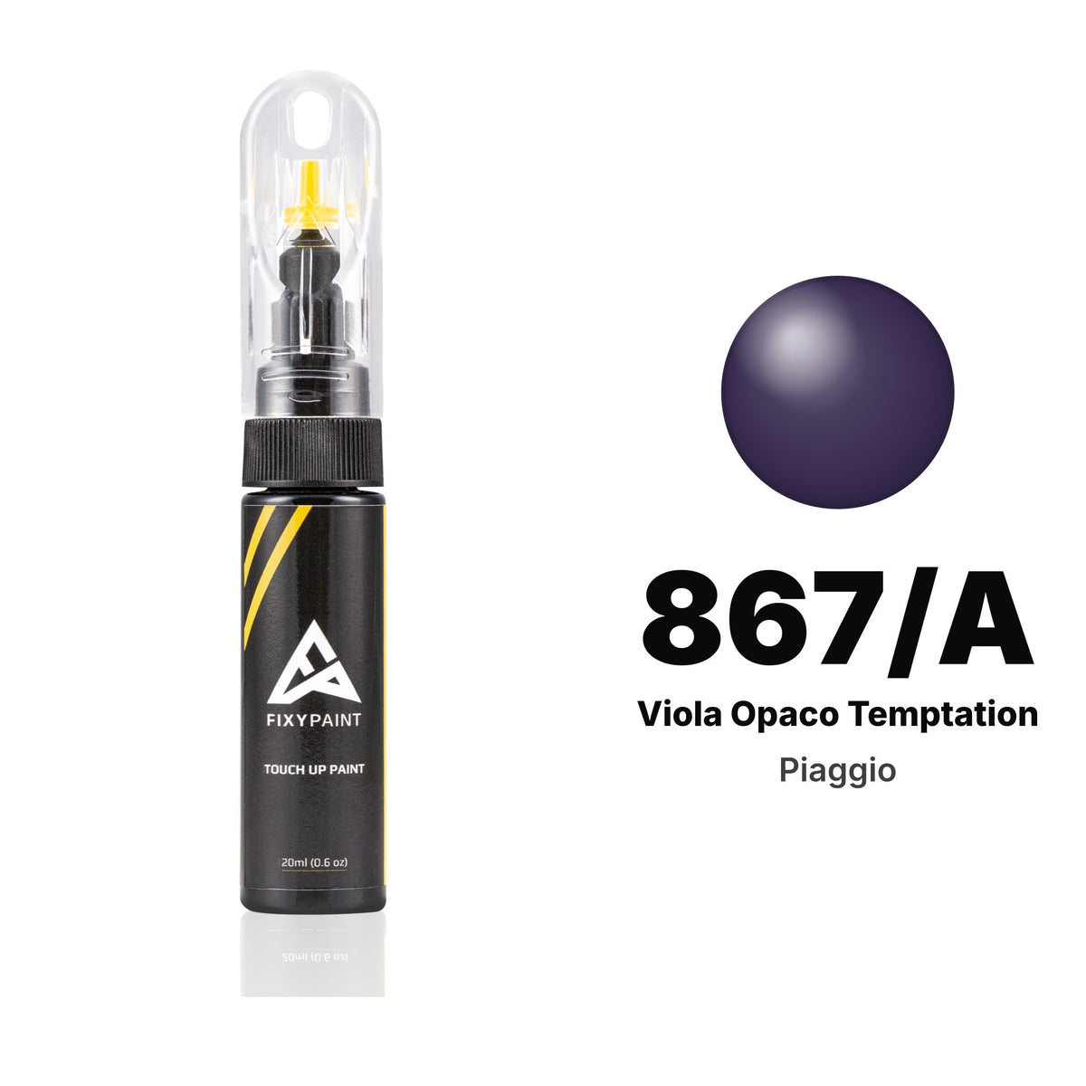Piaggio 867/A Viola Opaco Temptation touch-up paint, Basic kit
