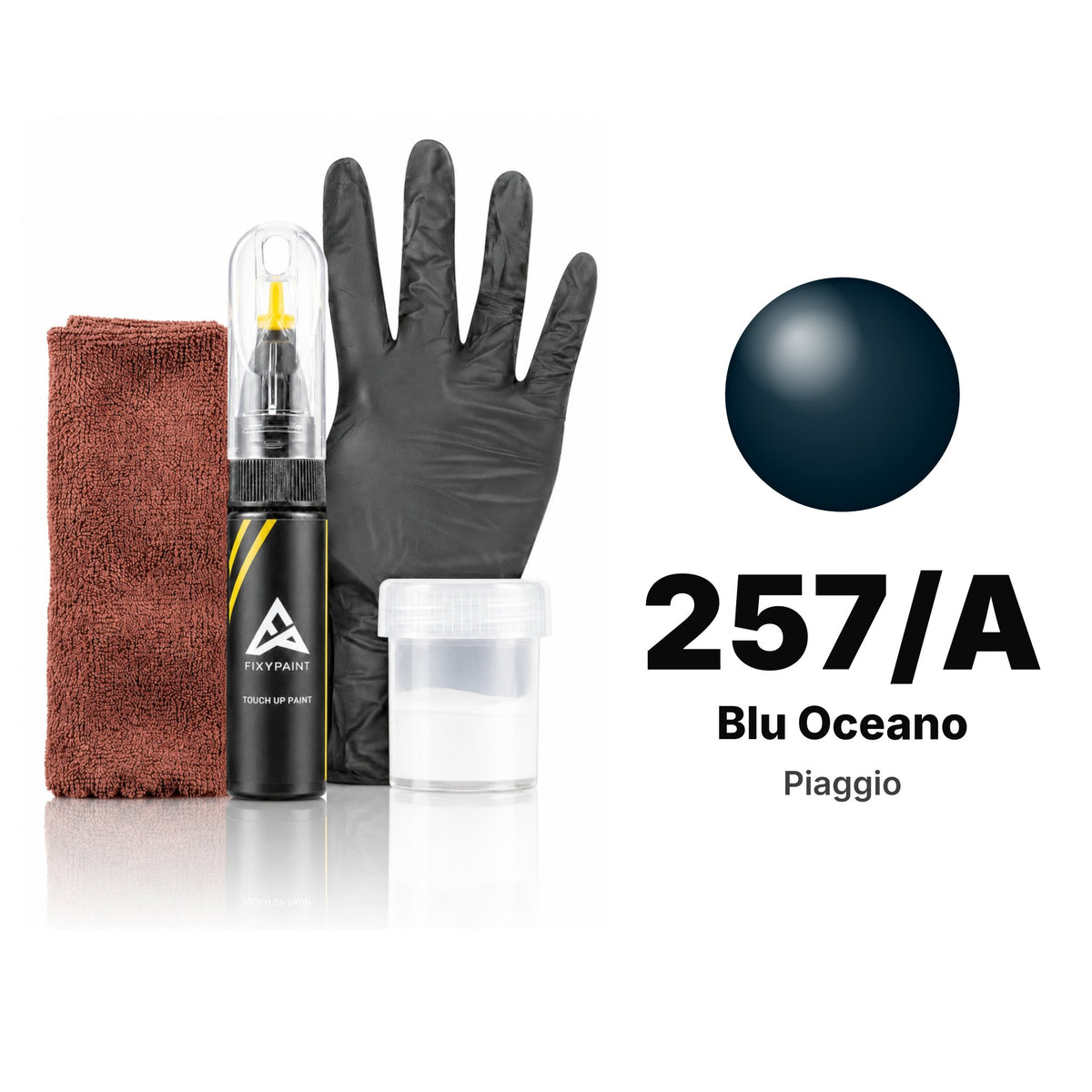 Lackstift für Piaggio – 257/A Blu Oceano (alle Modelle, ab 2013), Set Komplett