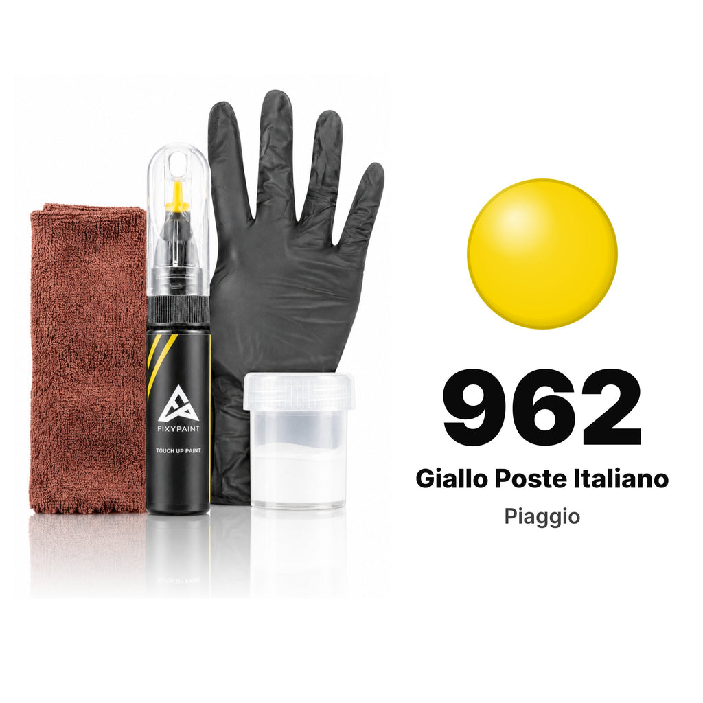 Touch-up paint for Piaggio 962 Giallo Poste Italiano, Complete kit