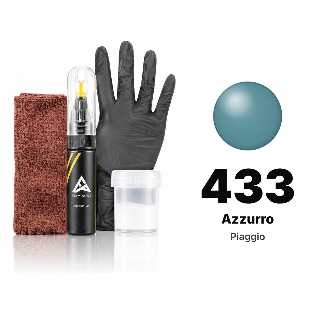 Touch-up paint for Piaggio 433 Azzurro, Complete kit