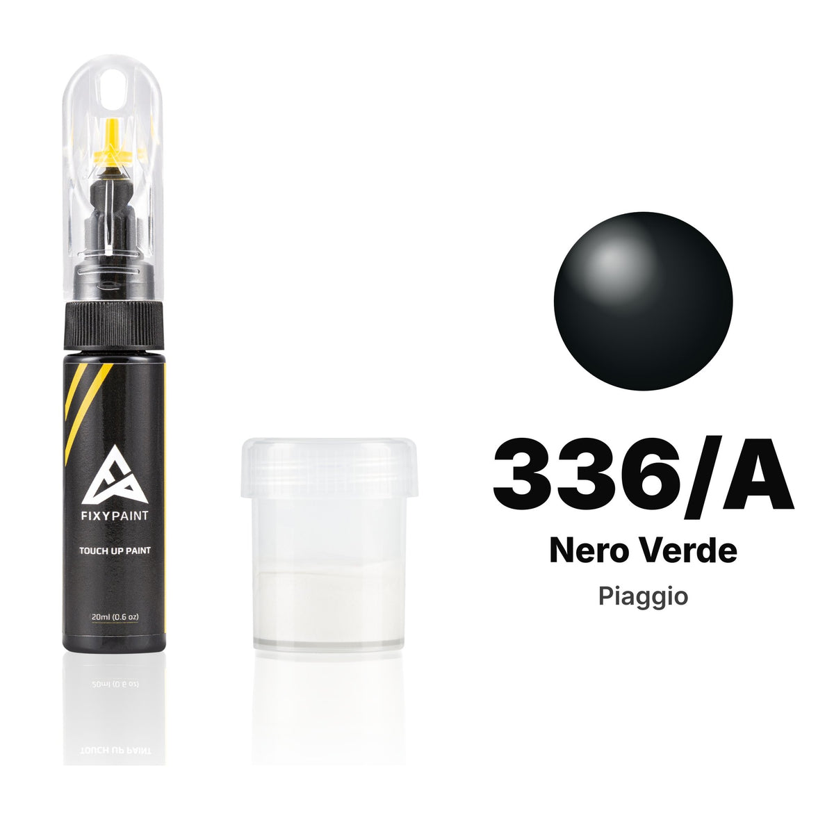 Touch-up paint for Piaggio 336/A Nero Verde, Standard kit
