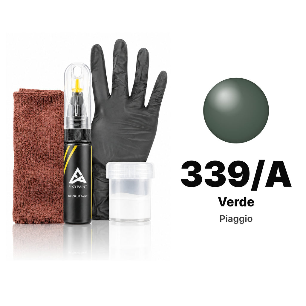 Touch-up paint for Piaggio 339/A Verde, Complete kit