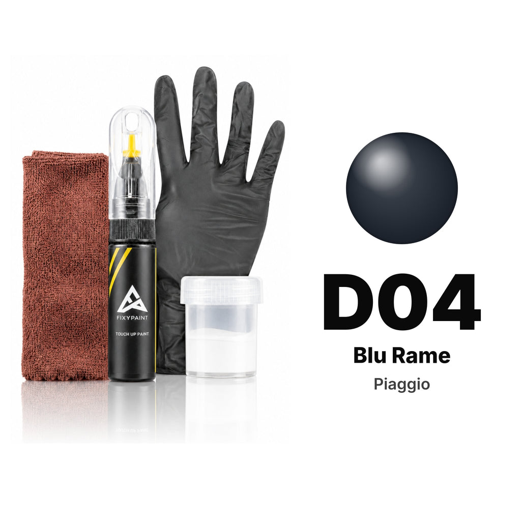 Touch-up paint for Piaggio D04 Blu Rame, Complete kit
