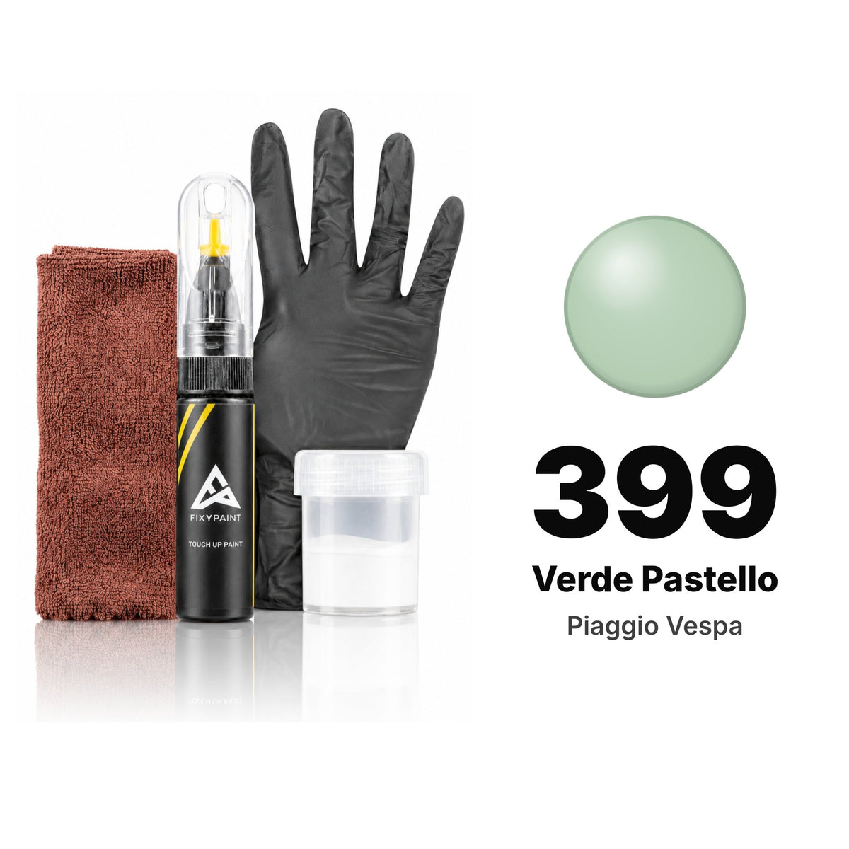 Touch-up paint for Piaggio Vespa 399 Verde Pastello, Complete kit