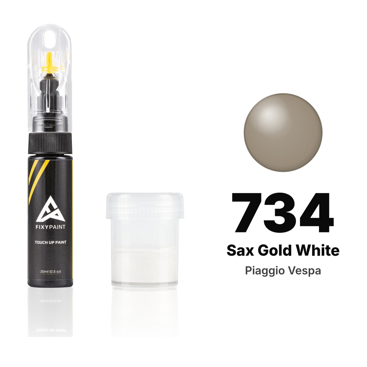 Touch-up paint for Piaggio Vespa 734 Sax Gold White, Standard kit