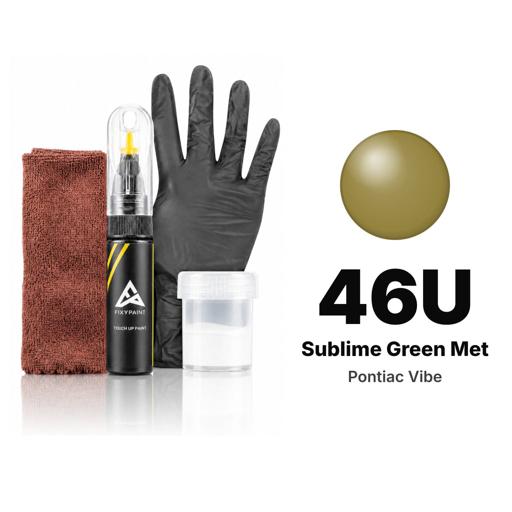 Touch-up paint for Pontiac Vibe 46U Sublime Green Met, Complete kit