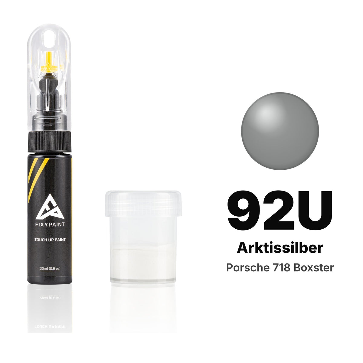 Touch-up paint for Porsche 718 Boxster 92U Arktissilber, Standard kit