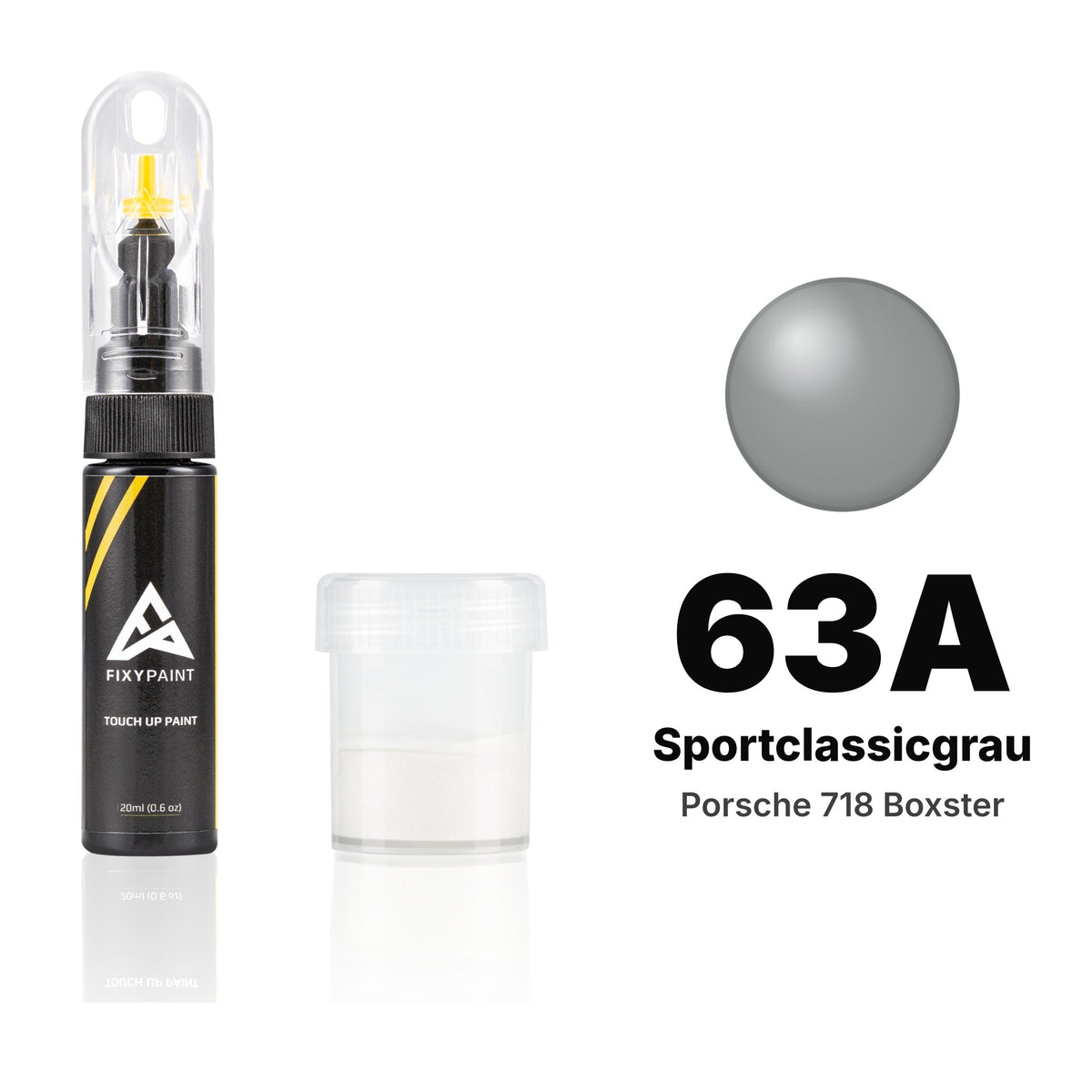 Touch-up paint for Porsche 718 Boxster 63A Sportclassicgrau, Standard kit