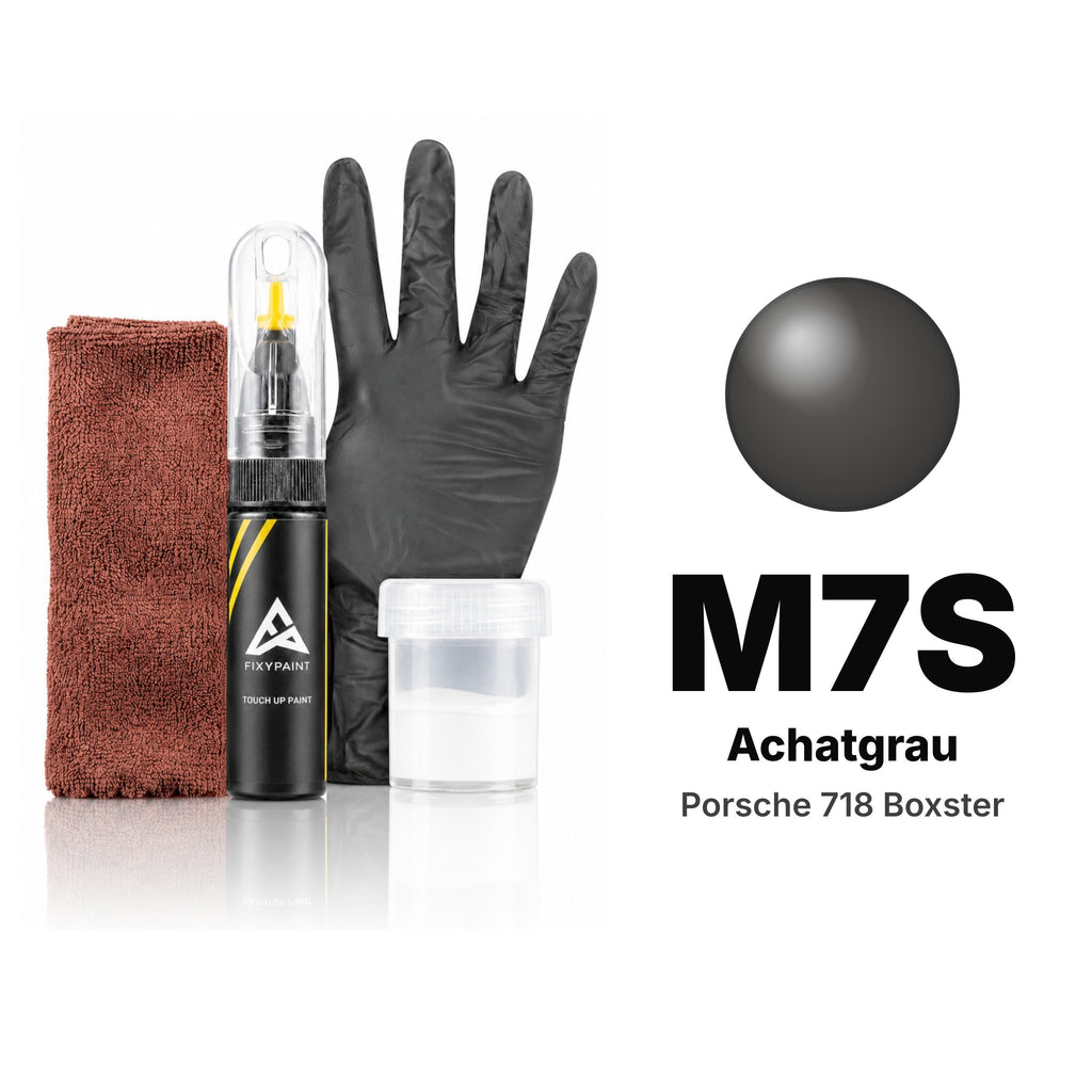 Touch-up paint for Porsche 718 Boxster M7S Achatgrau, Complete kit