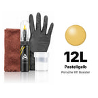 Lackstift für Porsche 911 Boxster – 12L Pastellgelb (1999), Set Komplett