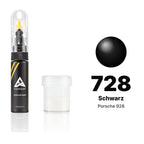 Touch-up paint for Porsche 928 728 Schwarz, Standard kit
