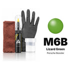Touch-up paint for Porsche Boxster M6B Lizard Green, Complete kit