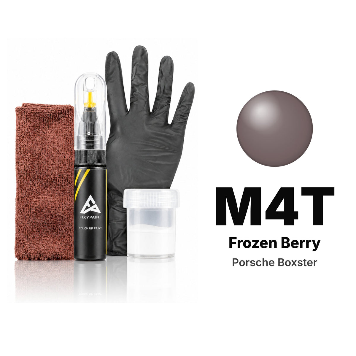 Touch-up paint for Porsche Boxster M4T Frozen Berry, Complete kit