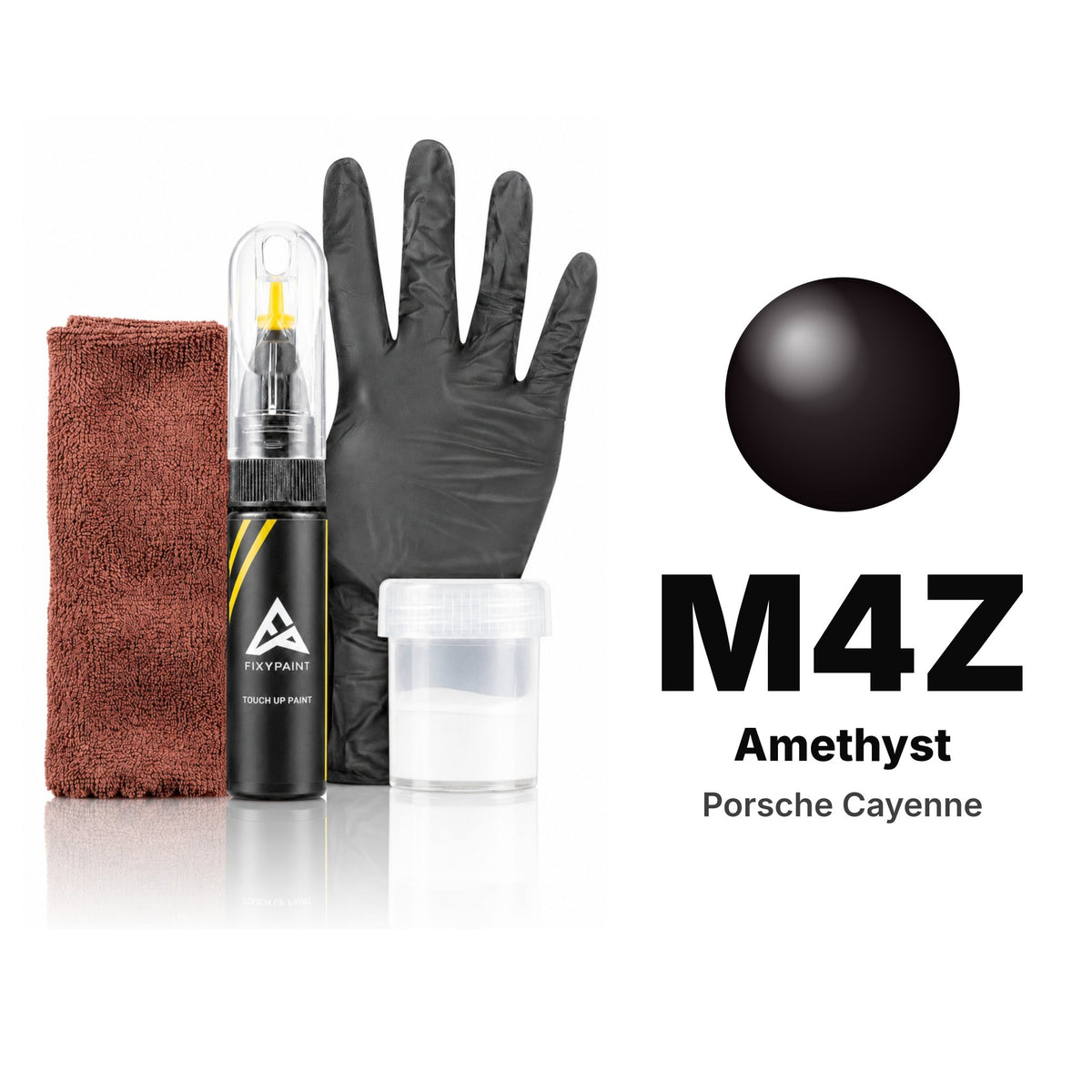 Touch-up paint for Porsche Cayenne M4Z Amethyst, Complete kit