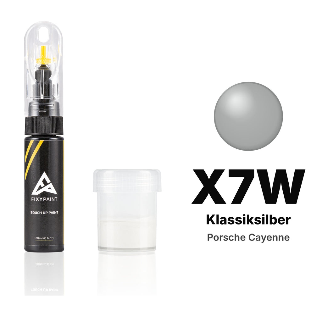 Touch-up paint for Porsche Cayenne X7W Klassiksilber, Standard kit