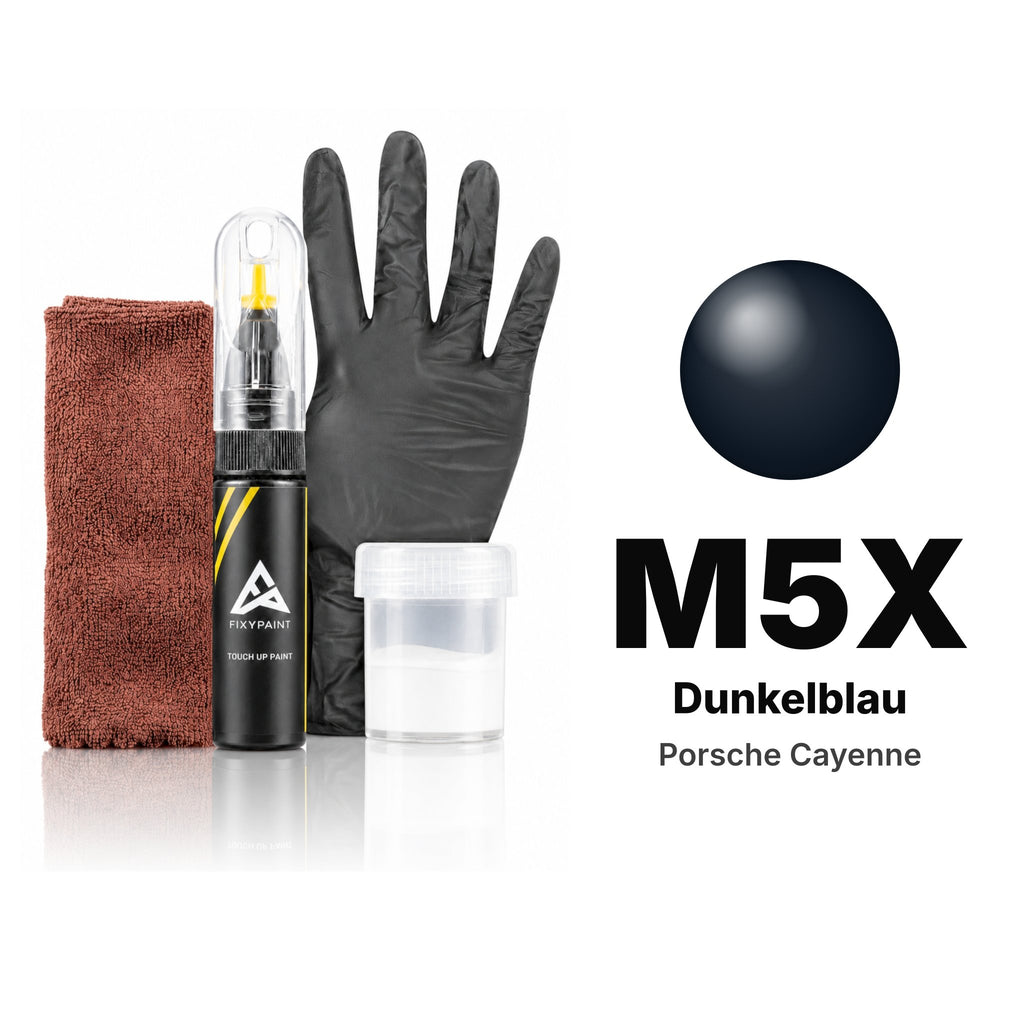 Touch-up paint for Porsche Cayenne M5X Dunkelblau, Complete kit