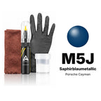 Touch-up paint for Porsche Cayman M5J Saphirblaumetallic, Complete kit
