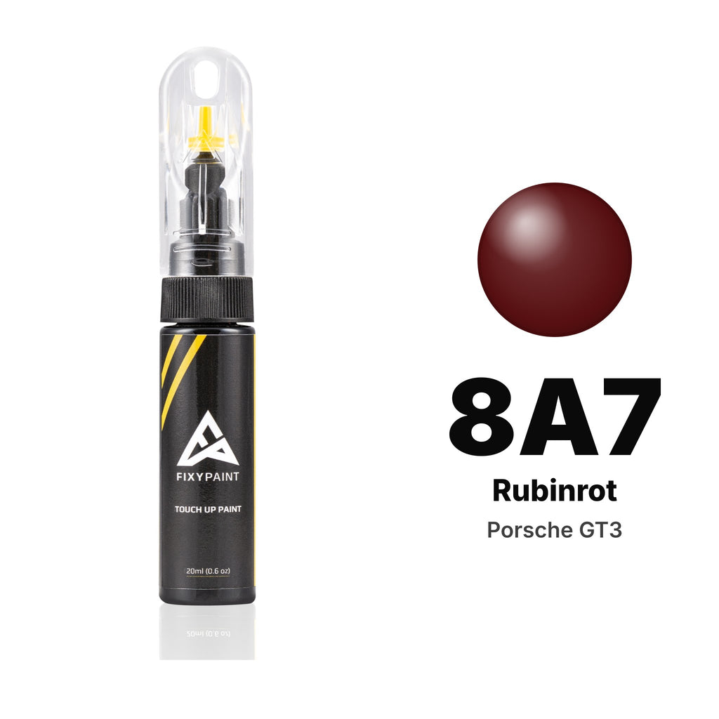 Touch-up paint for Porsche GT3 8A7 Rubinrot, Basic kit