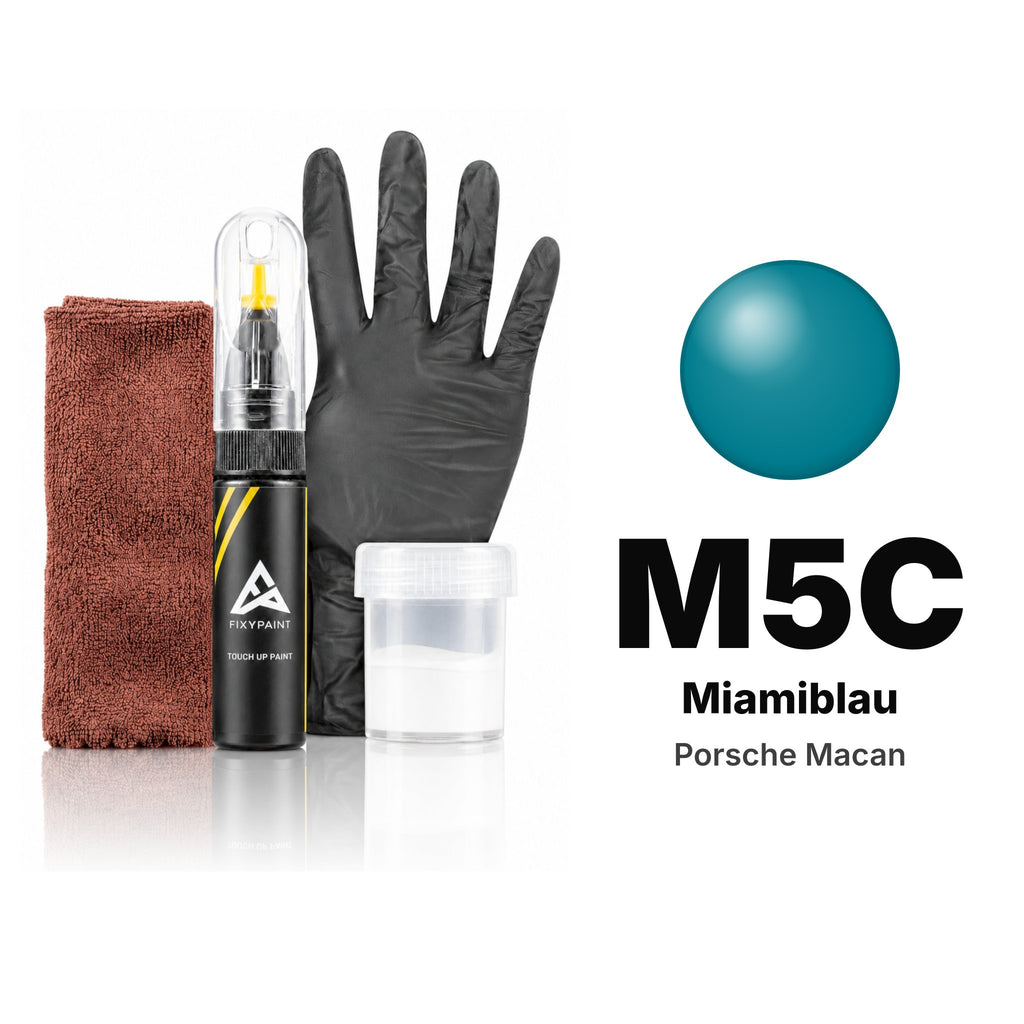 Touch-up paint for Porsche Macan M5C Miamiblau, Complete kit